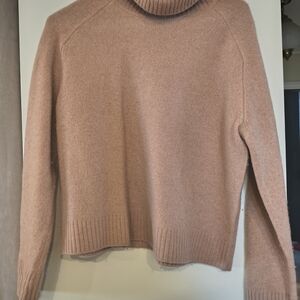 Frank & Oak Soft Blush Turtleneck Sweater